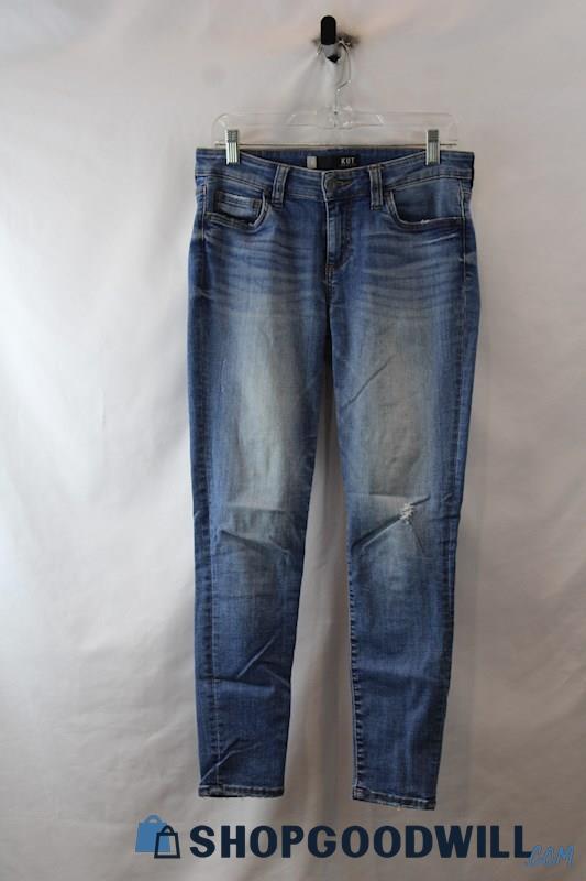 Kut From The Kloth Women's Weathered Blue Skinny Ankle Jean SZ 6