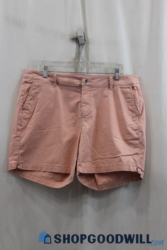 Lane Bryant Women's Pink Blush Chino Short SZ 14