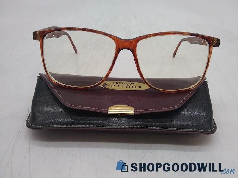 Perry Ellis Red Auburn Tortoise Plastic Frame Prescription Eyeglasses