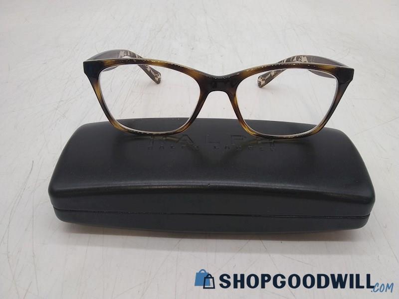 Ralph Lauren Women's Clear/ Brown Plastic Frame Prescription Eyeglasses 