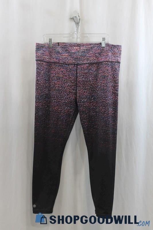 Athleta Womens Multicolor Pattern Active Leggings Sz XL