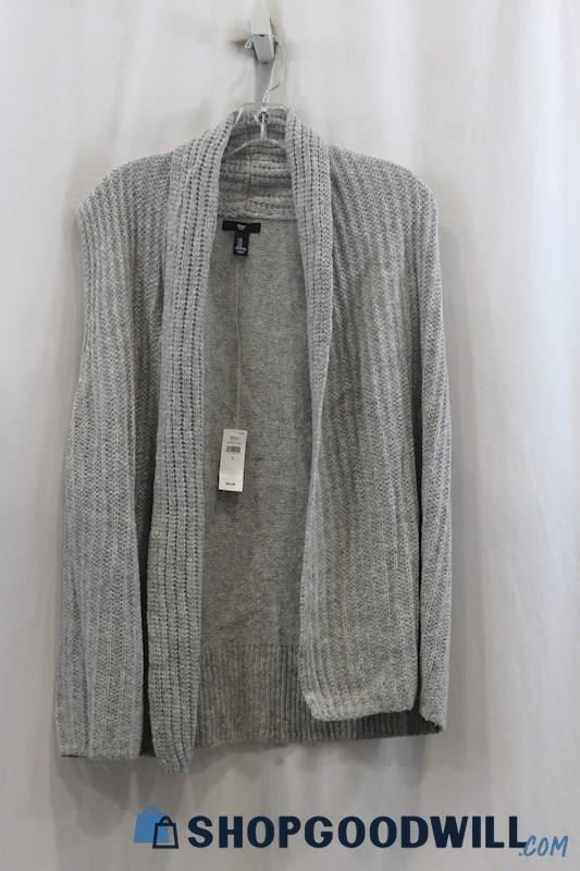 NWT Gap Women's Gray Knit Open Cardigan SZ S