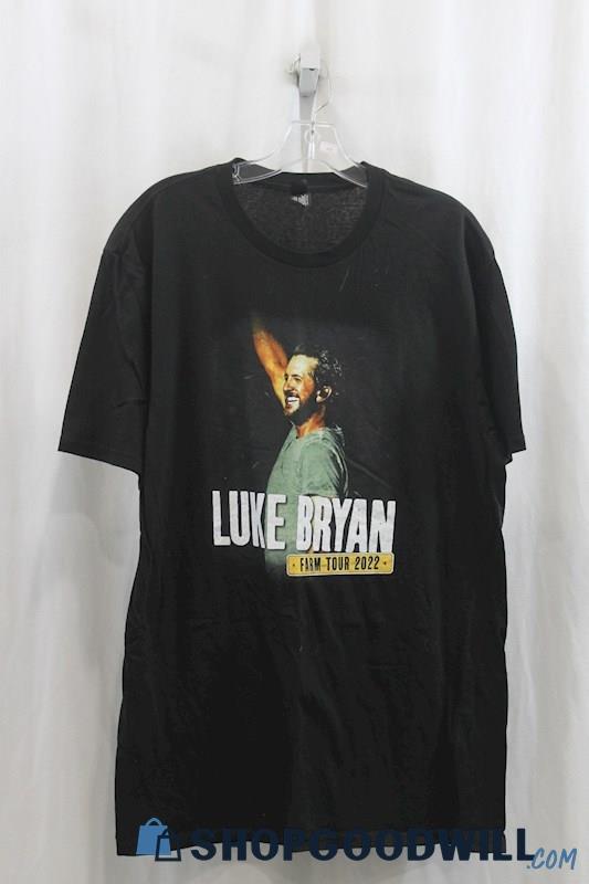 Luke Bryan Unisex Black 'Farm Tour' 2022 Concert Tee Sz XL