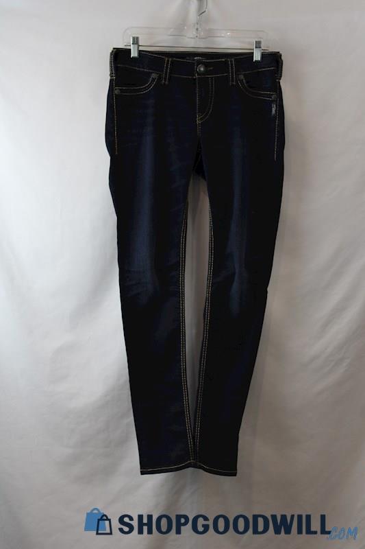 Silver Jeans Women's Dark Wash Skinny Jeans sz 30