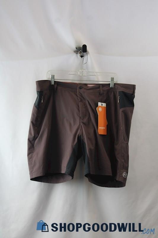 NWT Novara Women's Brown Padded Bermuda Active Tech Bike Shorts sz XL