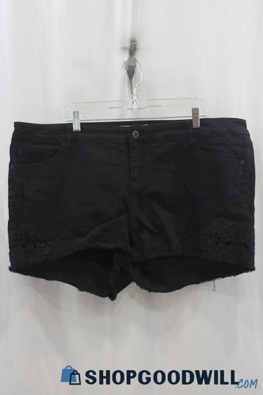 Torrid Women's Black Denim Short SZ 22