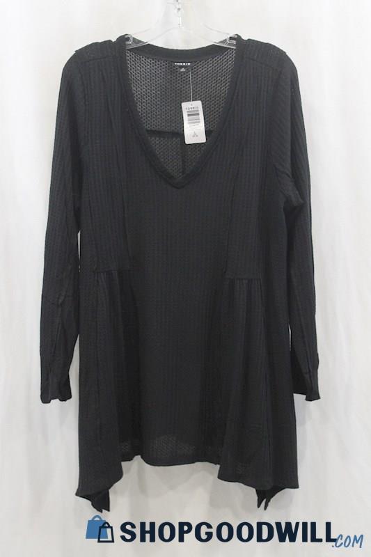 NWT Torrid Women's Black Sheer Blouse SZ 2X