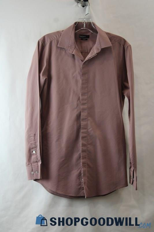 Bar III Men's Dusty Rose Long Sleeve Button Up Dress Shirt sz S