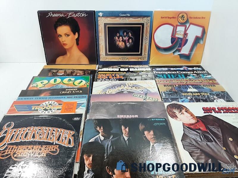 24 Rock LPs Very Good Sheena Easton Jackson 5 Rolling Stones The Animals +