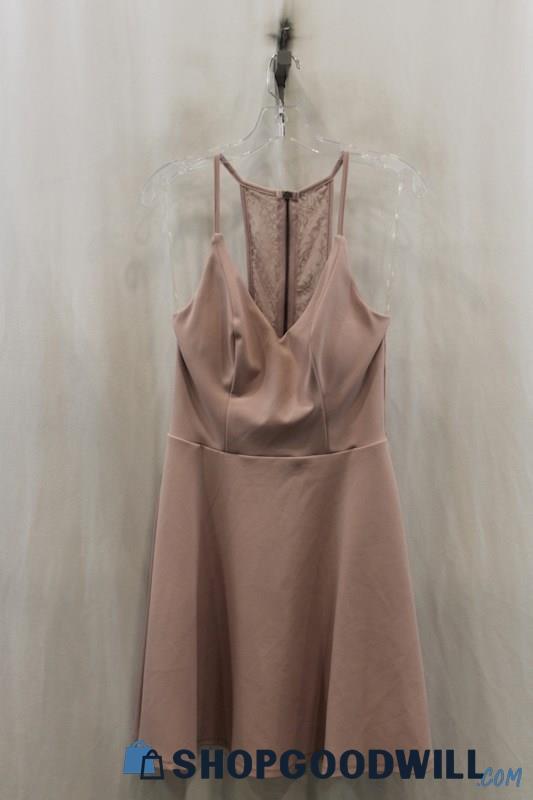 NWT Speechless Womens Dusty Pink Trapeze Dress Sz L