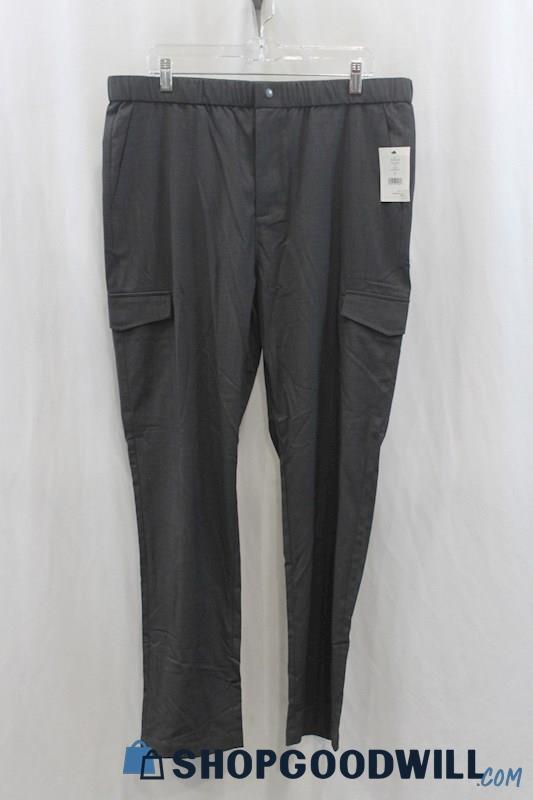 NWT DKNY Womens Gray Cargo Dress Pants Sz L