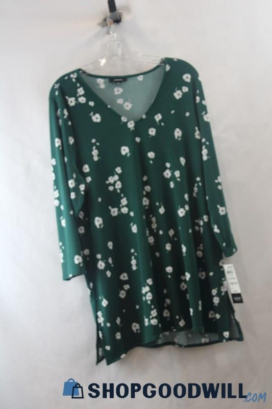 NWT Alfani Woman's Green Blouse sz XL