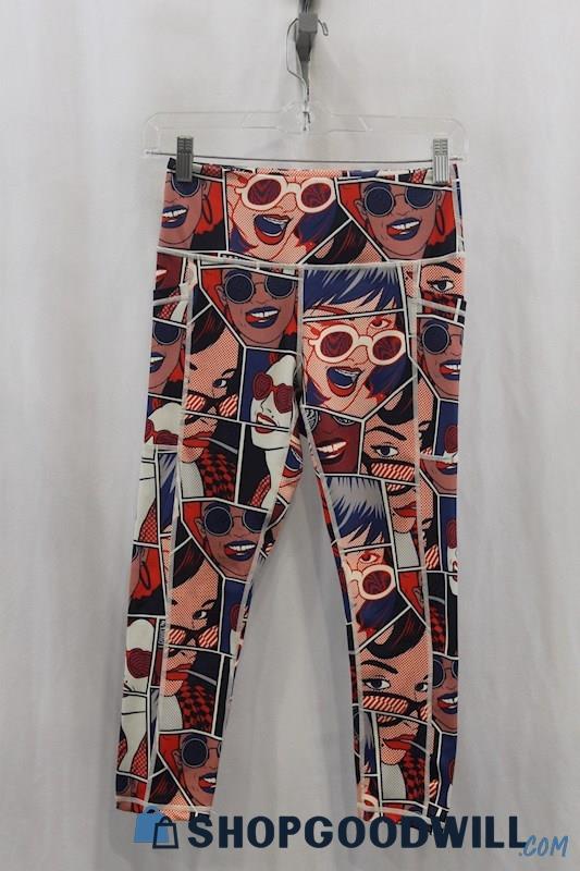 Constantly Varied Wear Women's Multicolor Comic Women Print Legging SZ XS