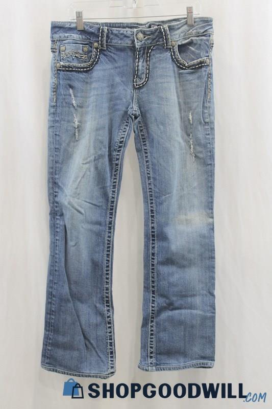 Miss Me Women's Blue Wash Bootcut Jean SZ 33