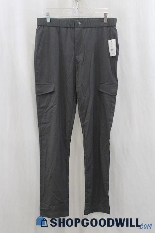 NWT DKNY Womens Dark Gray Cargo Dress Pants Sz S