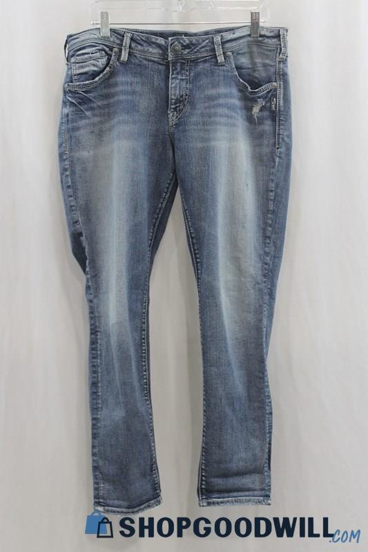 Silver Jeans Women's Blue Wash Slim Bootcut Jean SZ 32x27