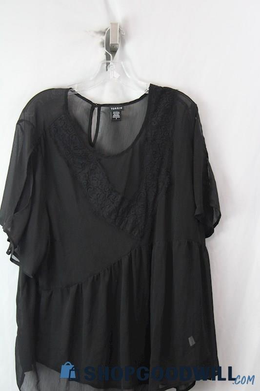 Torrid Women's Black Blouse Sz 3