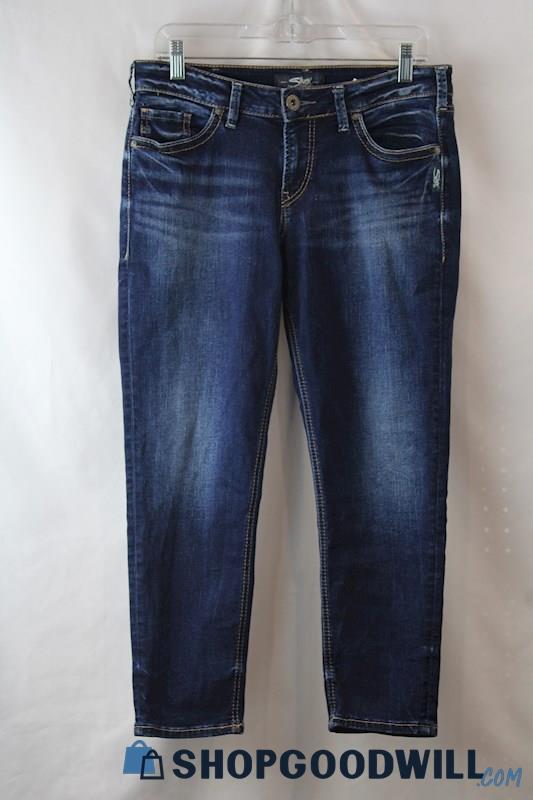 Silver Jeans Women's Dark Wash Skinny Jeans sz 30x25