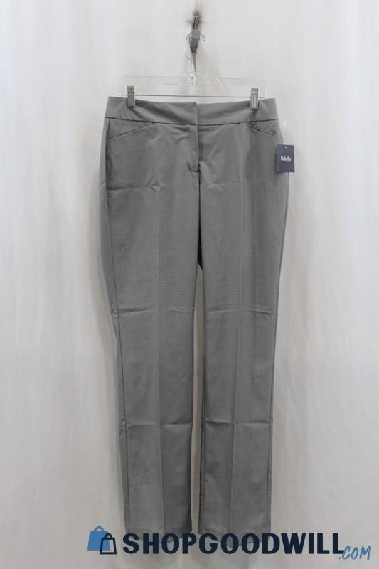 NWT Rafaella Womens Gray Straight Dress Pants Sz 4