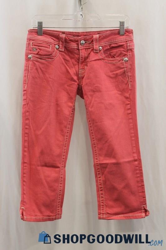 Miss Me Women's Pink Capri Jean SZ 27