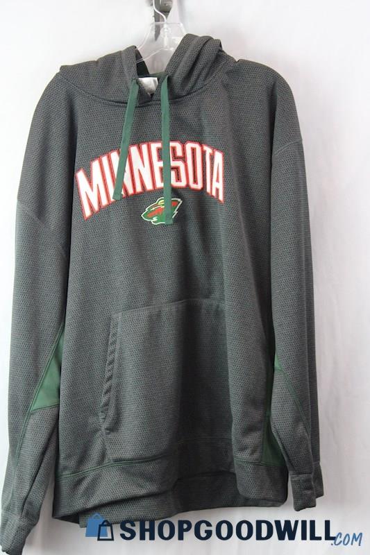 NHL Men's Green Minnesota Wilds Hoodie Sz 2XL