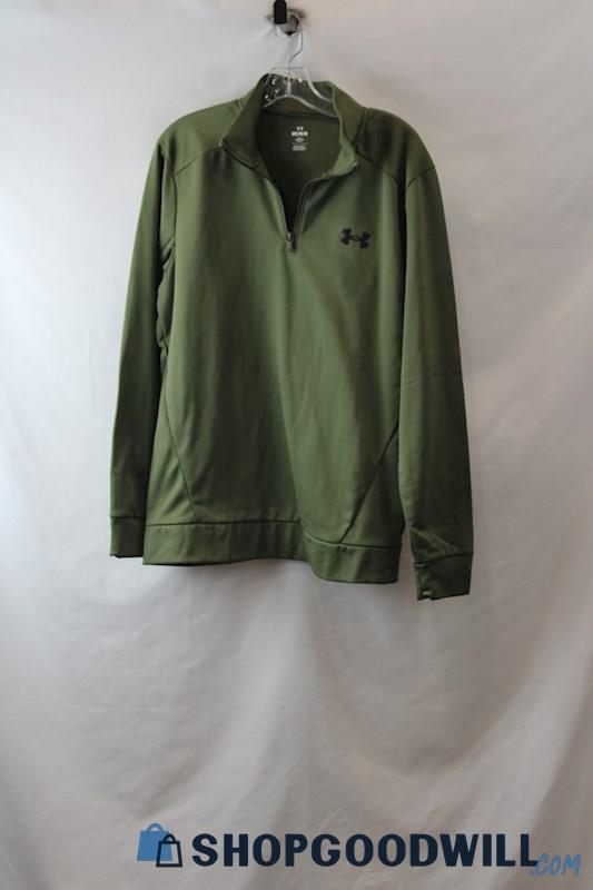 Under Armour Men's Green Quarter Zip Jacket SZ M