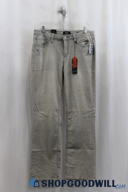 NWT Earl Jean Womens Gray Bootcut Jeans Sz 14