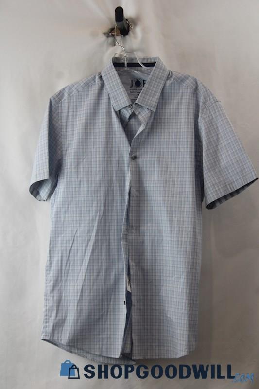 Joseph Abboud Men's Blue Short Sleeve Button Up sz M