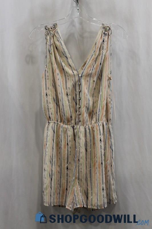 NWT Skies Are Blue Women's Beige Multicolor Tank Dress SZ XS