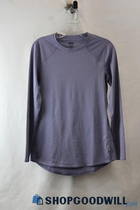 REI Women's Lavender Active Vented Long Sleeve Tee sz S