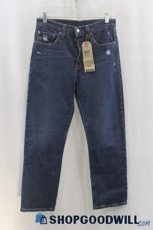 NWT Levi's Women's 501 Blue Original Fit Button Fly Jean SZ 27x26