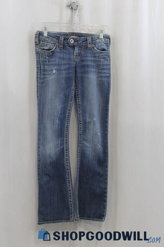 Silver Jeans Women's Blue Wash Slim Boot Jean SZ 25x31