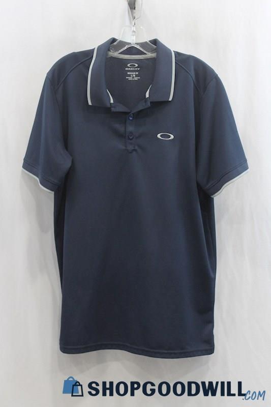 Oakley Men's Navy Polo Shirt SZ L