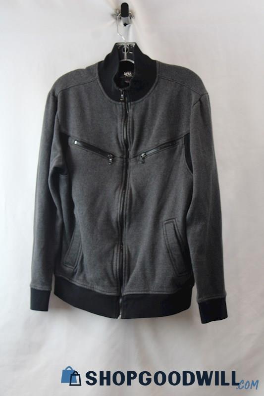 Rock & Revival Men's Gray Full Zip Jacket SZ M