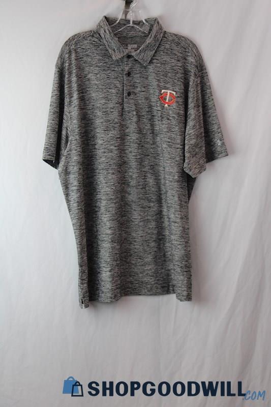 Under Armour Men's Gray Collar Shirt Sz 2XL