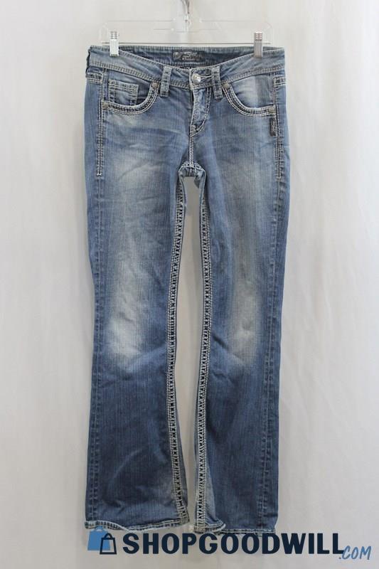 Silver Jeans Women's Blue Wash Slim Boot Jean SZ 27x33