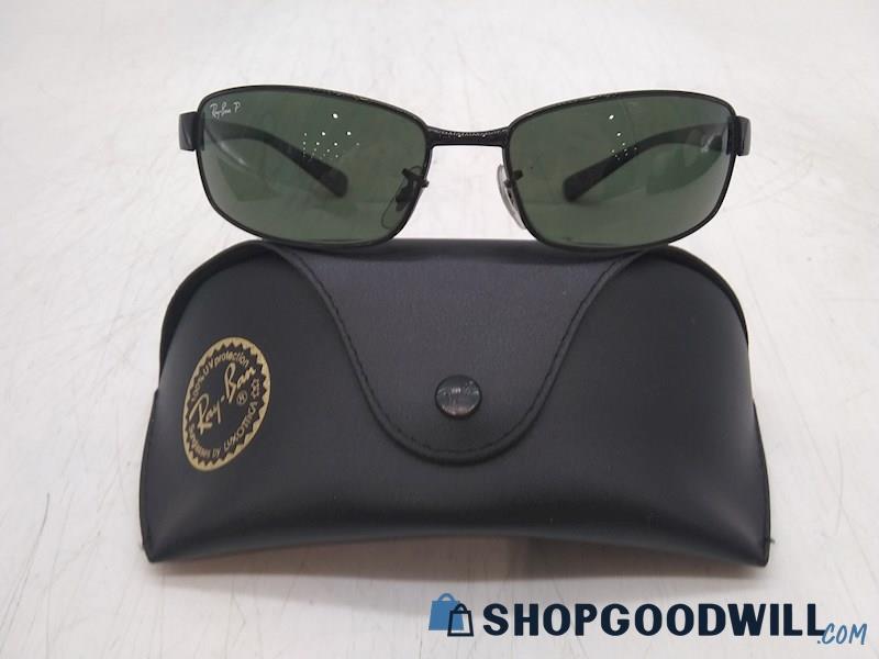 Ray Ban RB3364 Men's Black Plastic/ Metal Rectangle Frame Sunglasses 