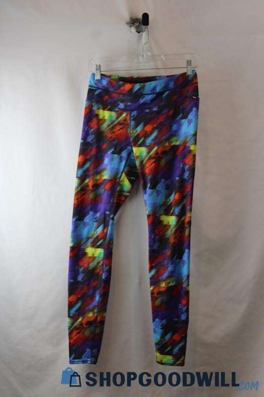 Athleta Women's Multicolor Patterned Pull on Ankle Legging SZ S