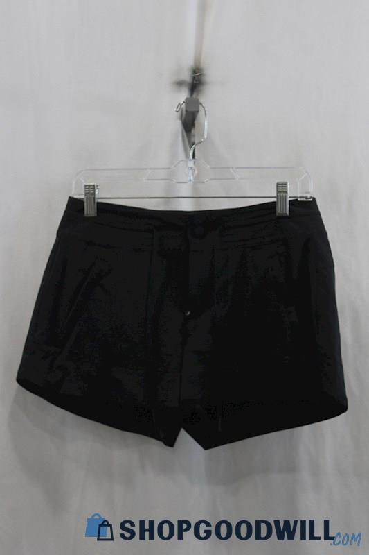 Athleta Womens Black Tech Pull-On Shorts Sz 2