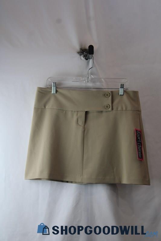 NWT Exact Change Women's Beige Pull on Loose Fit Skirt SZ L