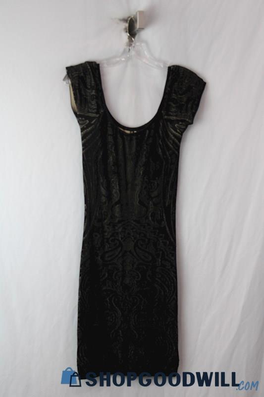 Guess Women's Black/Nude Dress Sz L