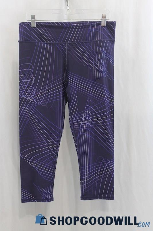 Fabletics Women's Purple Capri Legging Pant SZ L