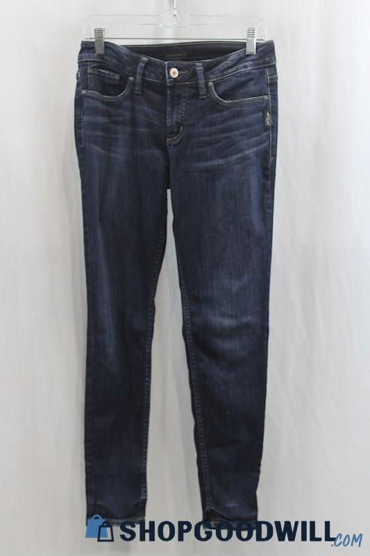 Silver Jeans Women's Dark Blue Skinny Ankle Jean SZ 28x29