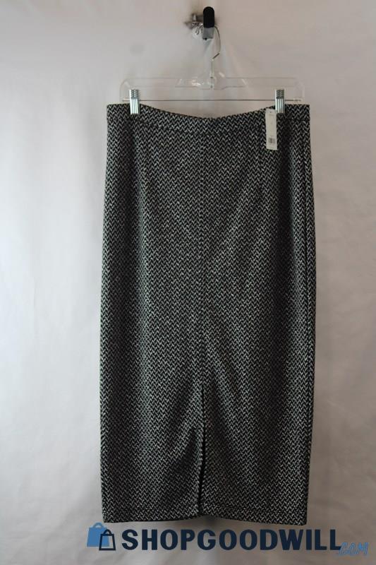 NWT Banana Republic Women's Gray Knit Straight Midi Skirt sz 12