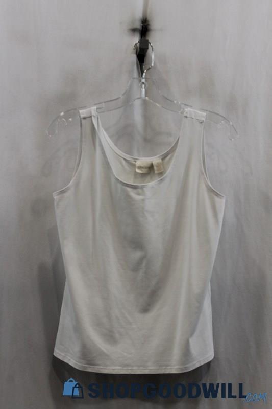 Chicos Womens White Tank Sz 1(M)