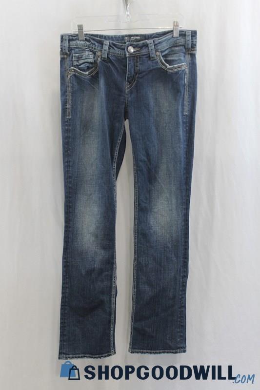 Silver Jeans Women's Blue Wash Slim Boot Jean SZ 30x33