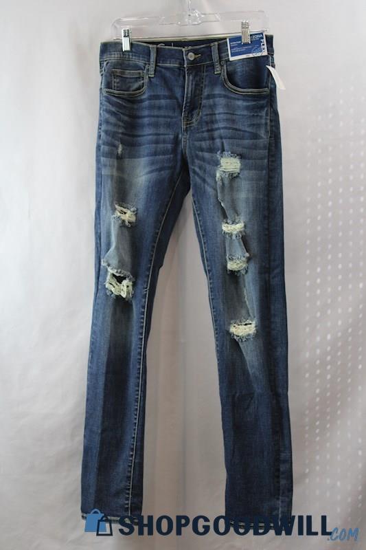 NWT Arizona Jeans Men's Distressed Low-Rise Slim Fit Skinny Jeans sz 29x32