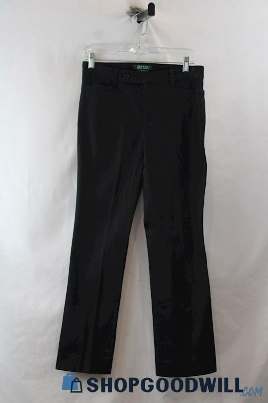 Lauren Ralph Lauren Women's Black Straight Leg Chino Pant SZ 4