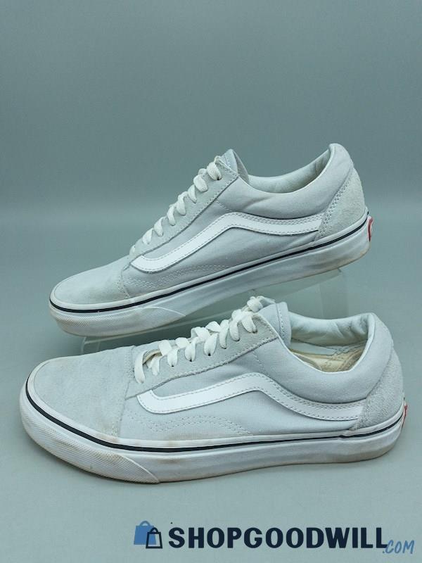 Vans Women's Light Grey & White Athletic Sneakers SZ 8.5