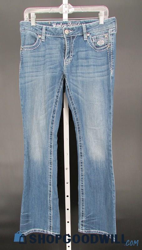 Harley-Davidson Women's Blue Denim Bootcut Jeans SZ 6